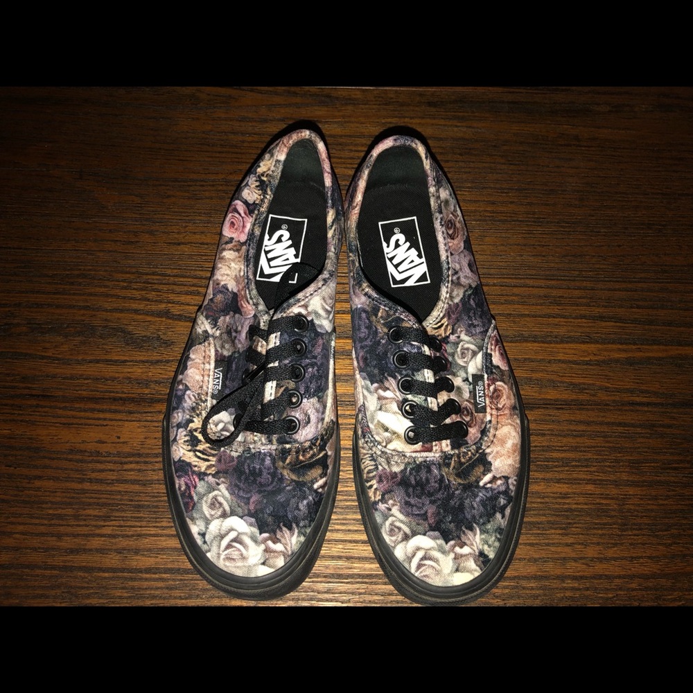 Floral Print Vans